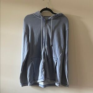 UGG Men's Light Blue Zip-Up Hoodie SZ Medium